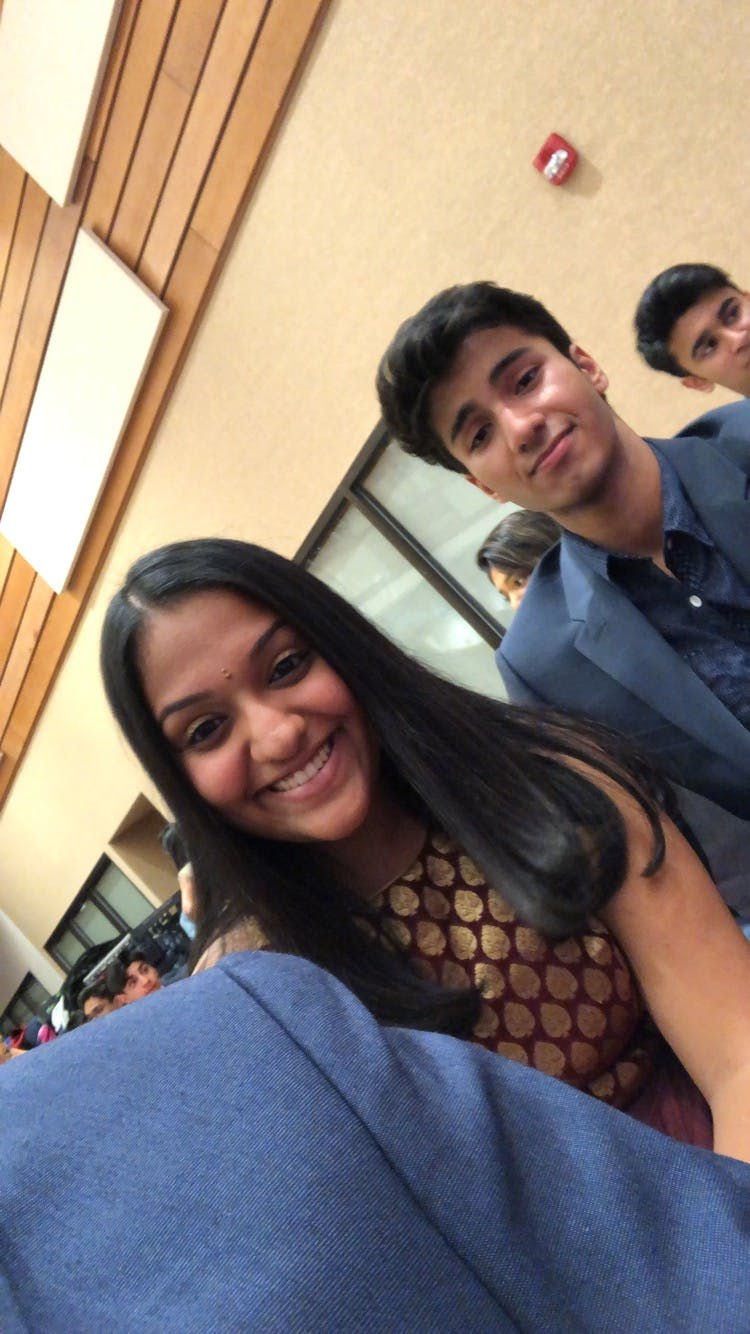 Raghav took a snap of us at Priya's sweet 16, became the iconic wallet photo😁